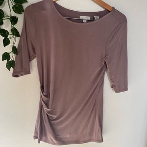 14th & Union Lavender Scrunch Top